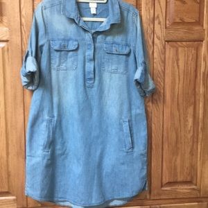 Jean shirt dress